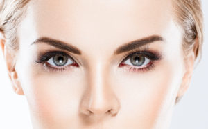 image of waxed eyebrows