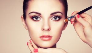 image of makeup application